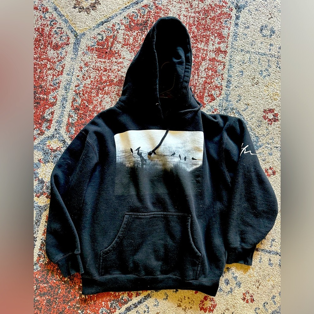 Boys black hoodie XL